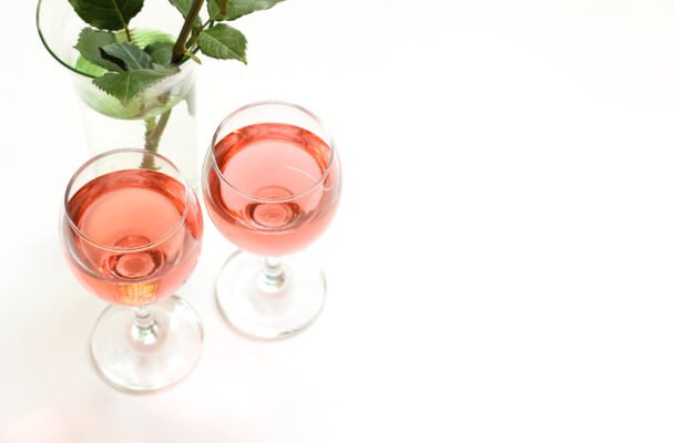 Dry rose wine